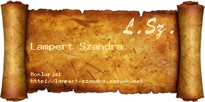 Lampert Szandra névjegykártya